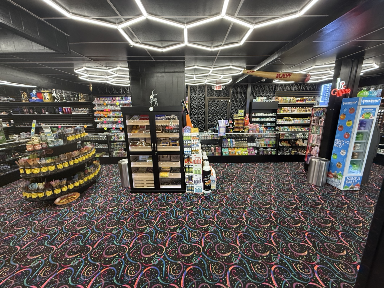 Modern interior of Habibi Smoke-N-Vape